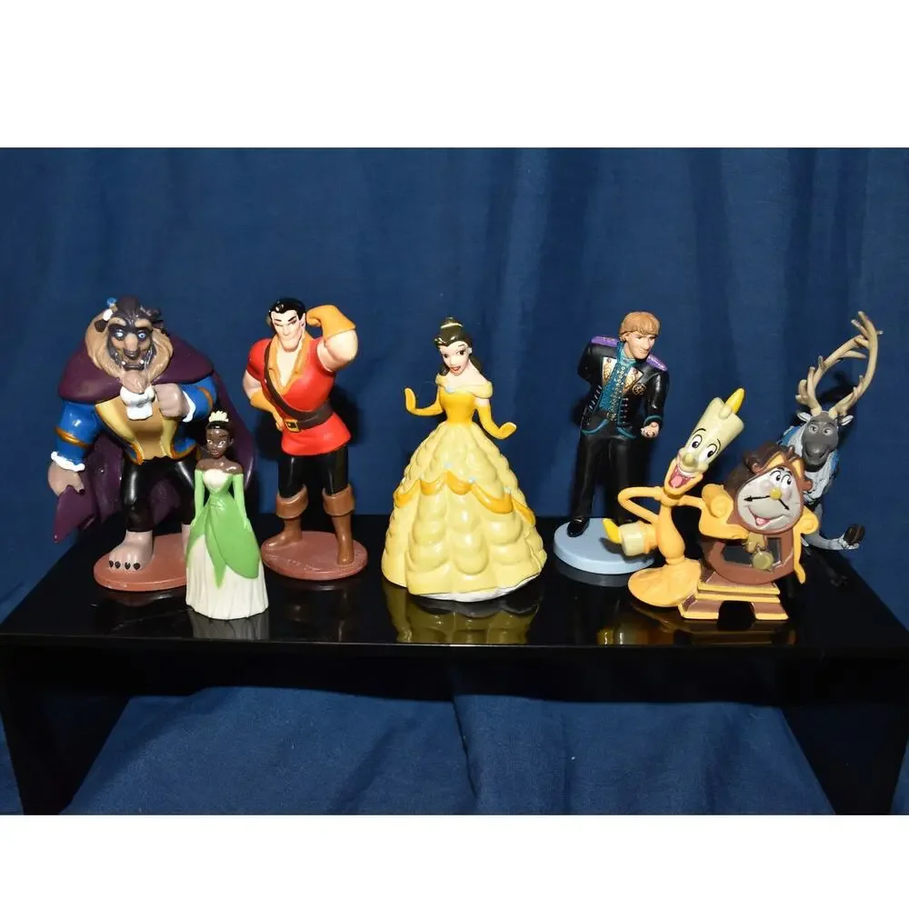 Lot of Disney Beauty and the Beast Frozen Cake Toppers PVC Figurines